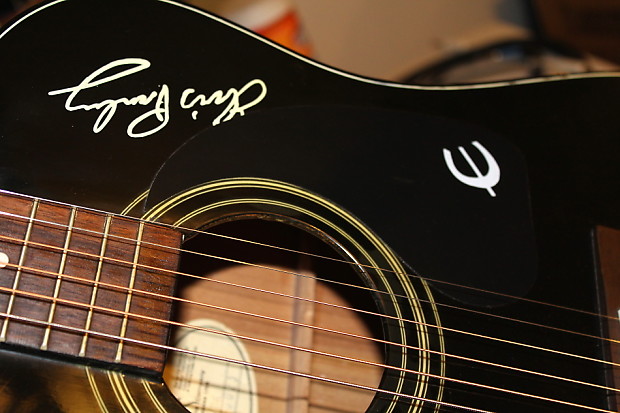 Elvis Presley Epiphone Guitar Acoustic made in USA TCB EE