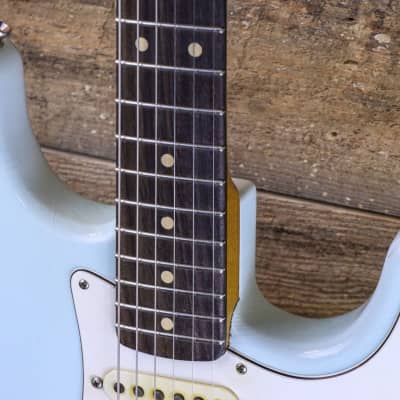 TMG Guitar Company Custom Dover HSS Sonic Blue w/Roasted Maple Neck w/Case image 5