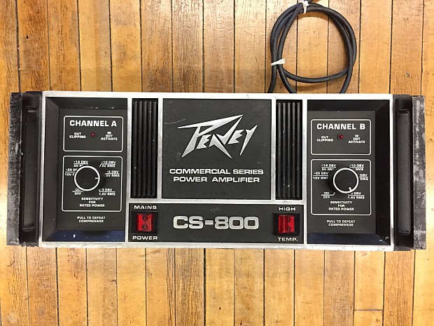 PEAVEY ピーヴィー CS-800 パワーアンプ 最大出力260W+260W PEAVEY CS-800 Power Ampを試してみよう : B級オーディオ奮戦記