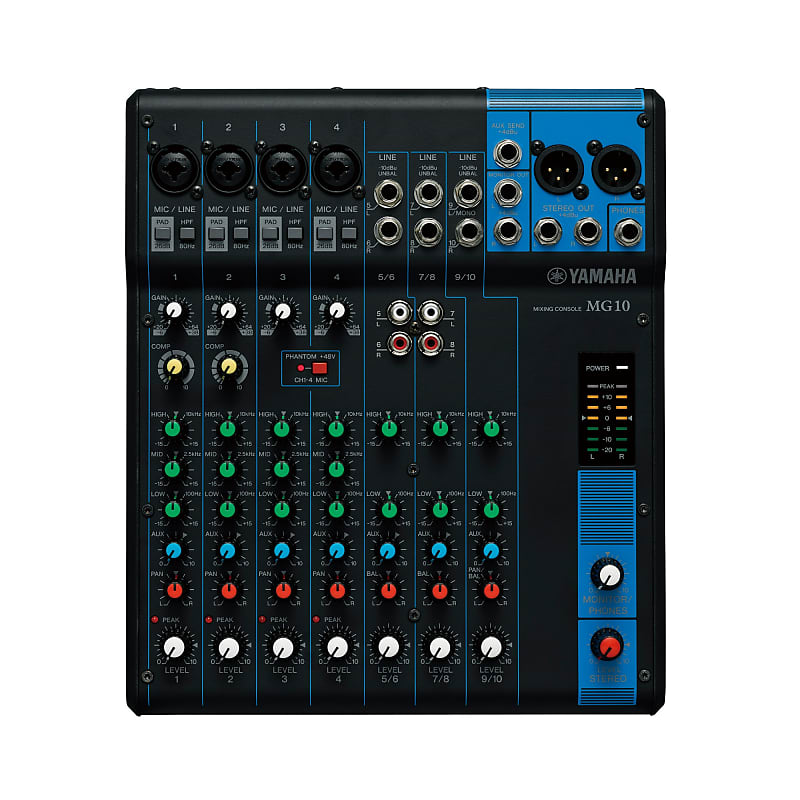 Yamaha 10Input Stereo Mixer Reverb