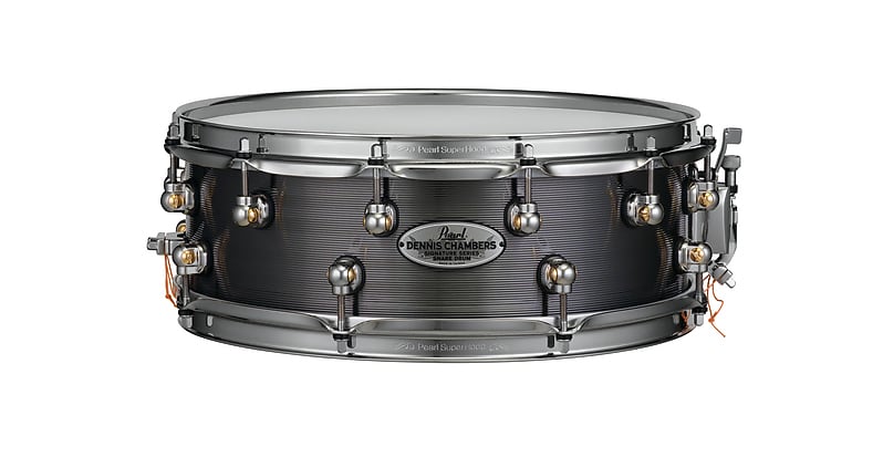 Pearl Dennis Chambers 14x5 Signature Cast Aluminum Snare Drum | Worldwide Ship | Authorized Dealer image 1