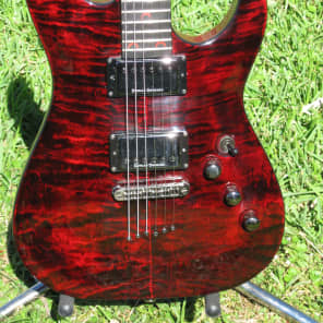 Schecter top blood moon