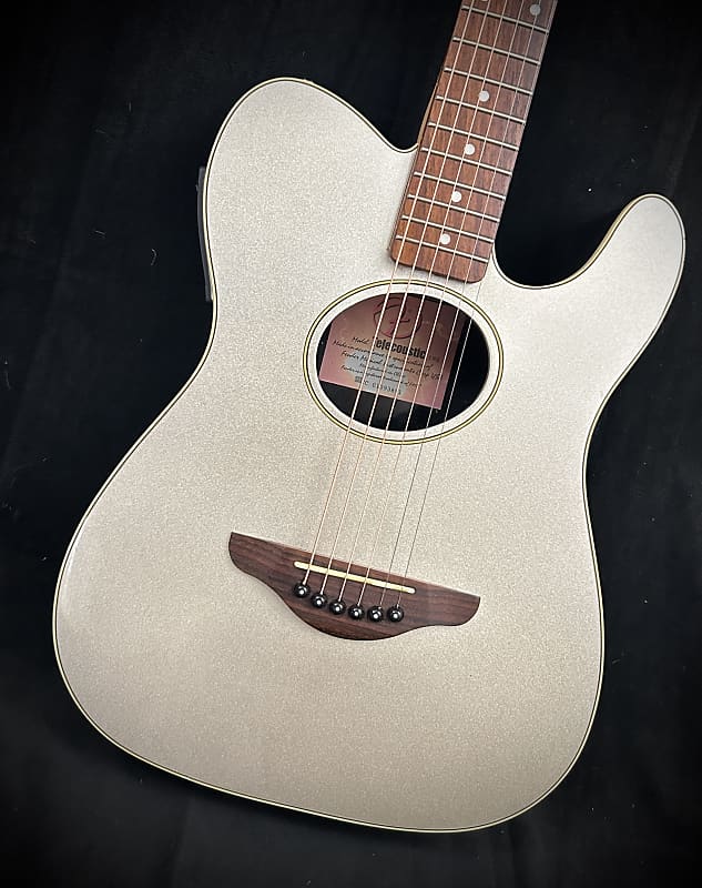 Fender Telecoustic - Silver | Reverb