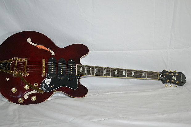 エピフォン リビエラ カスタム P93 P90×3 Epiphone Riviera Custom P93 Semi-Hollowbody Electric Guitar