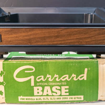 Garrard Turntable base Model B-2 - Wood Grain Plastic image 1