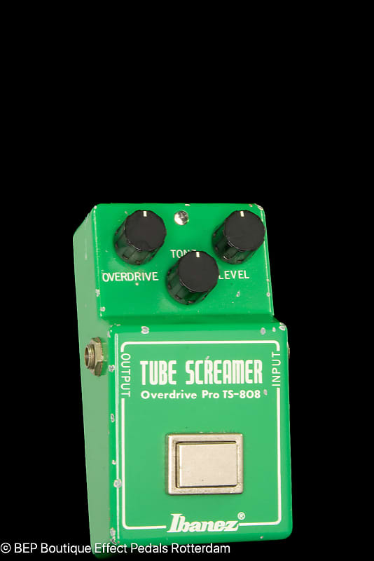 Ibanez TS-808 Tube Screamer with Texas Instruments RC4558P op amp 1981 with "R" Logo and Lock on Nut s/n 108665 Japan image 1