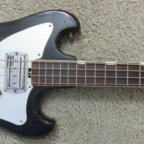 Vintage 1960s Teisco Decca Lyle Conrad Long Scale Bass Solid Tight Player Looks Cool Too! image 6