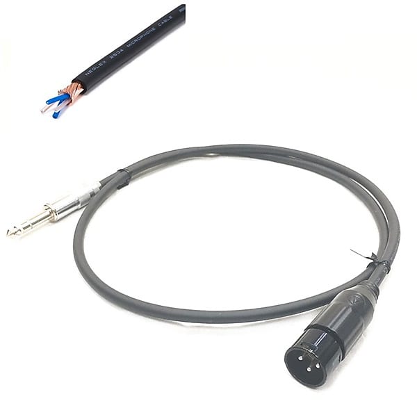 MOGAMI 2534 TXM Black/5.0m [assy by oyaide, TRS-XLR(M)] [As this is a back-ordered item and made to order, delivery date will be provided separately]  			