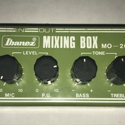 Ibanez MO-20  Mixing box TS 808  preamp 1970s green image 1