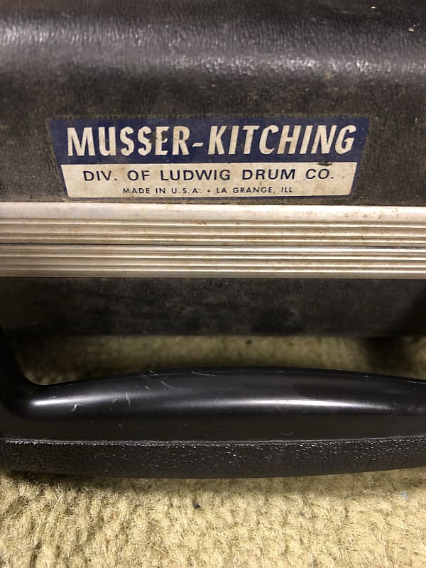 Musser-Kitching by Ludwig  Bells/Glockenspiel  1960's Black image 1