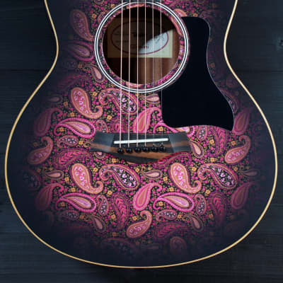 Taylor GS Mini-E Special Edition Cosmic Blush Paisley Acoustic-Electric Guitar (demo) image 4