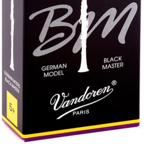 Vandoren CR186 Black Master Bb Clarinet Reeds - Strength 5+ (Box of 10)