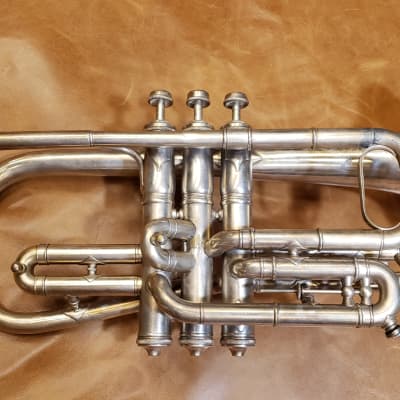 C.G. Conn Vocabell Connqueror 48B Trumpet 1939 - Unlacquered Silver | Reverb