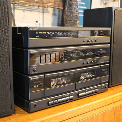 Vintage 1980s Sharp SG-F550 Home Stereo System + Bluetooth See VIDEO image 9