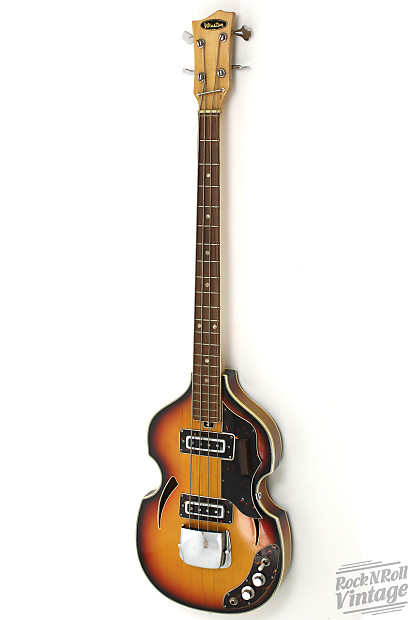 1960's Winston Violin Bass Sunburst | Reverb