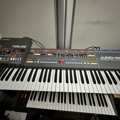 Roland Juno-106 61-Key Programmable Polyphonic Synthesizer 1984 - 1985 - Black