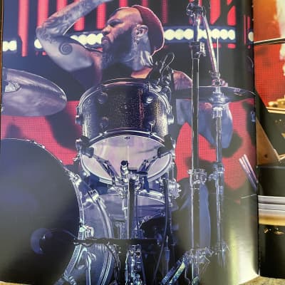 Frank Ferrer's Guns 'n' Roses, Steven Adler "Not In This Lifetime" Tour, DW Collectors 2010s - Silver Sparkle Lacquer. Complete Set! Signed by Whole Band!! image 11