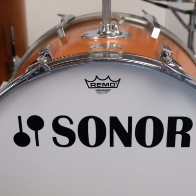 Sonor Champion Beech 22" - 12" - 13" - 16" - Snare D454 drumkit 1970's Natural image 16
