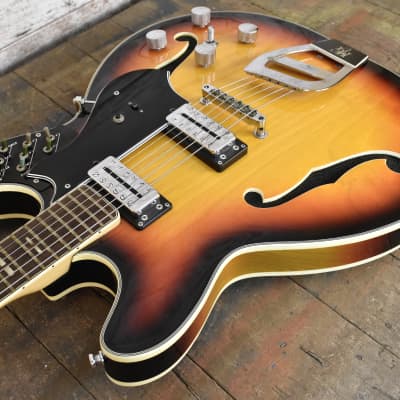 1970's MCI M340 Guitorgan Sunburst With Pedal, Cable, and OHSC Free Shipping image 7