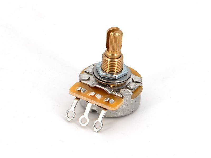 CTS A500K 500K METRIC M8 18 TEETH 9.5MM SPLIT SHAFT LOGARITHMIC POTENTIOMETER image 1