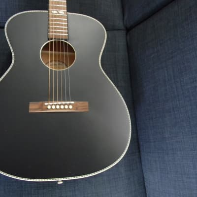 2020 Recording King  Dirty 30's Series 7 OOO Acoustic Guitar ROS-7-MBK  Matte Black Brand New ! image 7