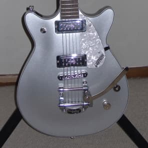 Gretsch G5246T Electromatic Pro Jet Double Cut Bigsby Silver + Gig Bag Video! image 1