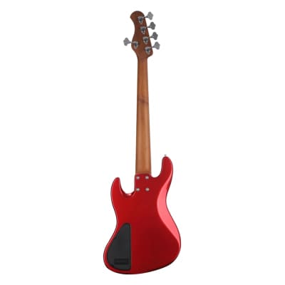 Sadowsky MetroExpress 21 Fret Vintage JJ Bass 5 String Candy Apple Red Metallic High Polish Maple Board image 4