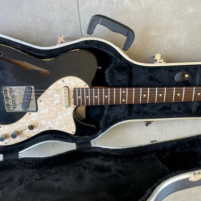 RebelRelic Telecaster thinline 2020 - Black Over Tv Yellow image 2