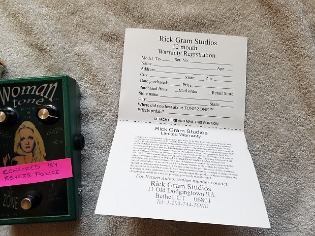 Rick Gram Studios TZ-1 Woman Tone Green | Reverb