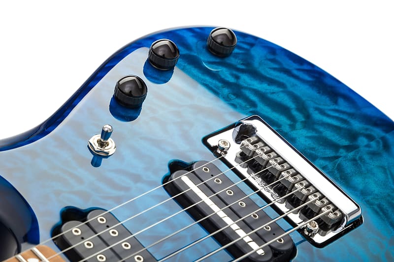 Music Man USA John Petrucci JP7 BFR QT NB - PDN Neptune Blue Roasted Neck  Limited Edition MN