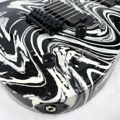 Custom Swirl Painted and Upgraded Jackson JS22-7 With Active EMG's image 8
