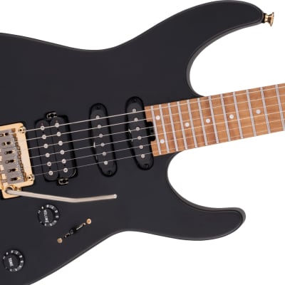 CHARVEL - USA Select DK24 HSS 2PT CM  Caramelized Maple Fingerboard  Satin Black - 2839413768 image 5