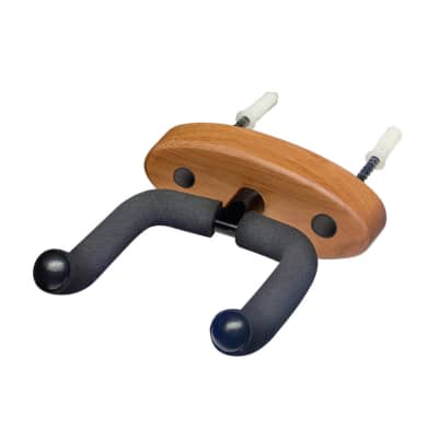 Stagg Wall-Mounted Guitar Holder with Oval Wooden Base for sale
