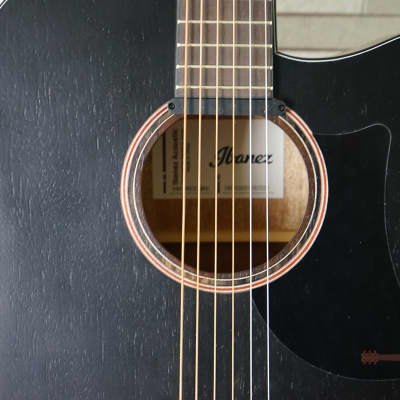 Ibanez AAD190CE-WKH Advanced Acoustic - Weathered Black Open Pore image 4