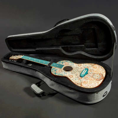 Lindo Acoustic Travel Guitar Eco Hard Case | Plush Lined with Storage Pockets | Sustainable and Eco-Friendly | Designed in The UK | Grey Fabric Finish (Guitar NOT Included) image 4