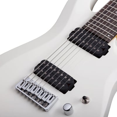 Schecter C-8 Deluxe, Satin White, 8-String 441 image 8