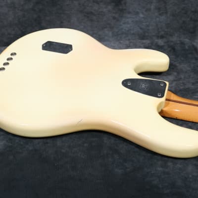 1979 Music Man Stingray Bass - White - OHSC - Leather MM Bag & Strap - Excellent Condition image 12