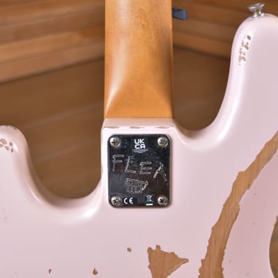 Fender Mexico Road Worn Flea  Artist Series Jazz Bass Shell Pink image 11