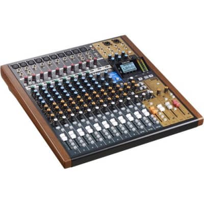 Tascam Model 16 Hybrid 14-Channel Mixer, Multitrack Recorder, and USB Audio Interface image 1