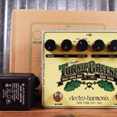 Electro-Harmonix EHX Turnip Greens Overdrive Reverb Guitar Effect Pedal image 2