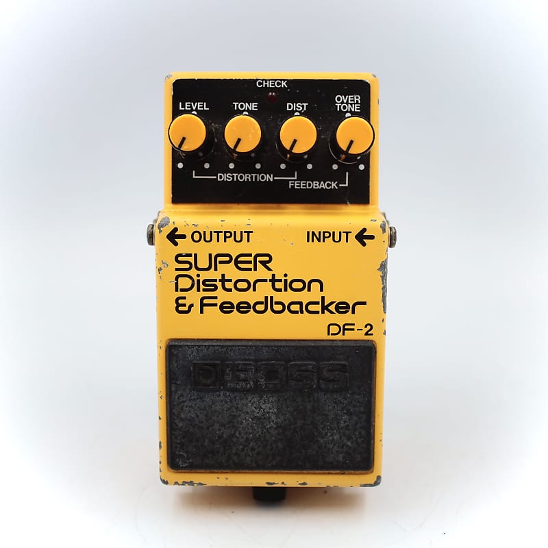 Boss DF-2 SUPER Distortion & Feedbacker 1984 Made in Japan Guitar Effect  Pedal 485300