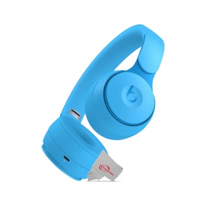 Beats Solo Pro Wireless Noise Cancelling On-Ear Headphones Light Blue image 5