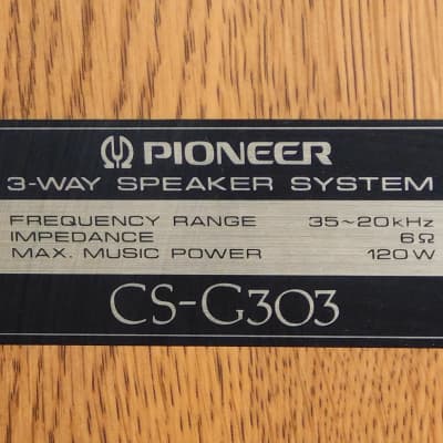 Pioneer CS-G303 Vintage home audio speakers image 2