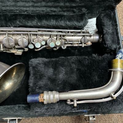 C. G. Conn Melody Alto Saxophone with Hard Shell Case Silver Plated - USED image 3