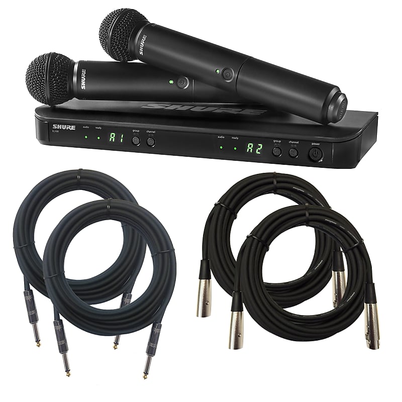 Shure BLX288/SM58BK Dual Wireless Vocal System - Ltd Edition | Reverb