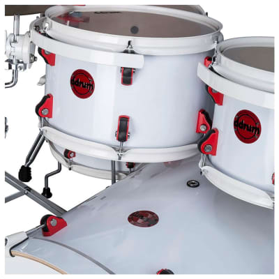 ddrum Hybrid 5 Player 5-pc Acoustic/Electric Drum Set - White Wrap image 3