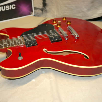 Oscar Schmidt by Washburn Delta King OE-30 OE30 ES-335 style Semi-Hollow Body Guitar Cherry image 8