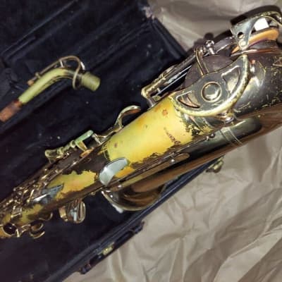 buescher 400 intermediate-level alto saxophone, very good cond, with case/etc. image 14