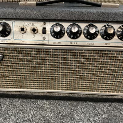 1968 Fender Dual Showman "Drip Edge" 2-Channel 85-Watt Guitar Amp Head 1968 - 1970 image 2