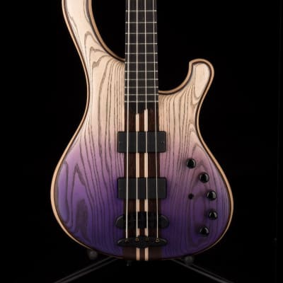 Mayones Viking 4 String Bass Guitar Dirty Ash Purple Horizon image 2